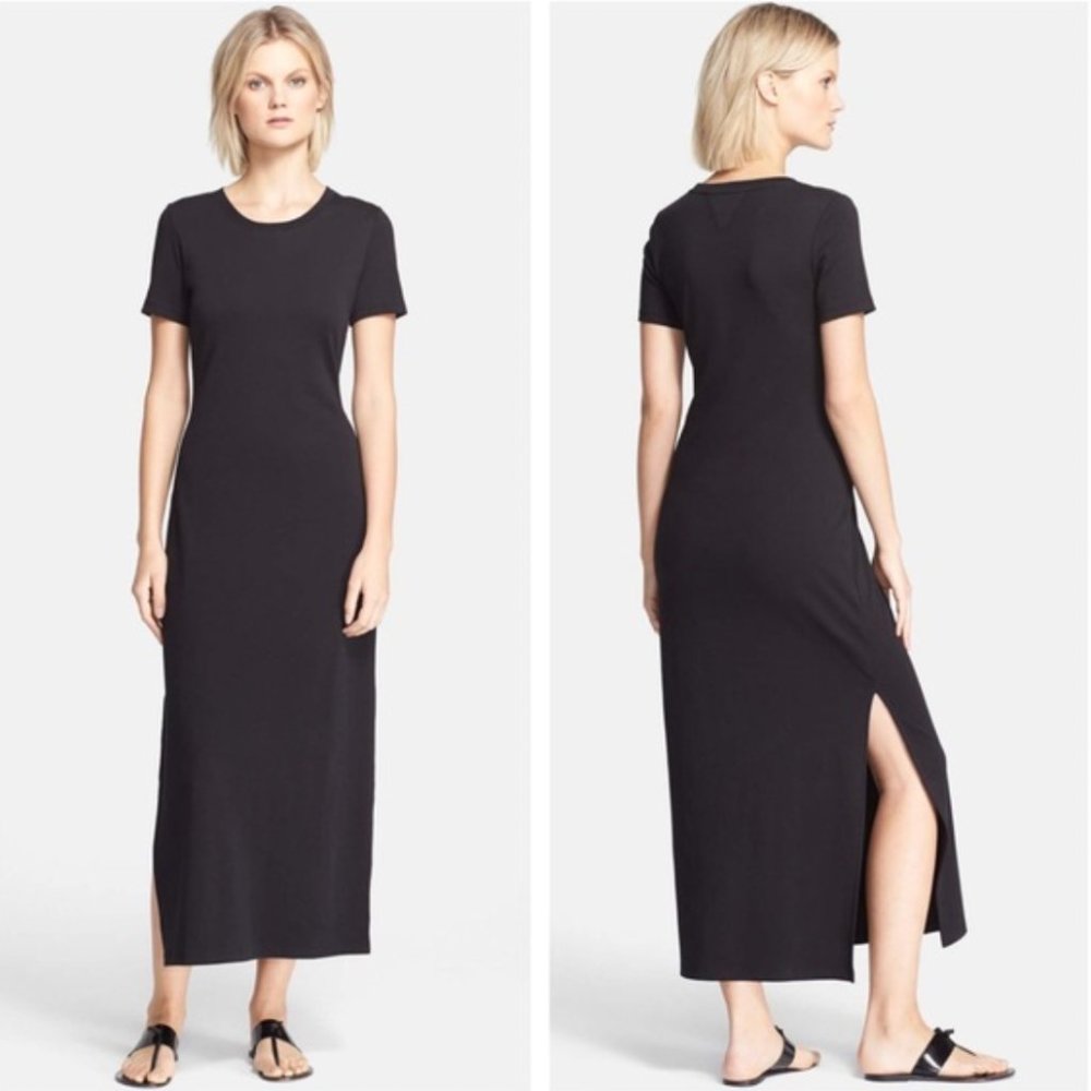 THEORY DEEP NAVY BLUE CHERRYAL CLASSIC TEE MAXI DRESS SZ S NWOT